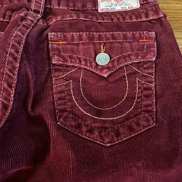 True Religion Red Cords - size 28 - Picture 10 of 11